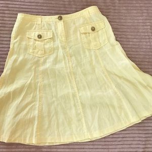 Yellow JCrew Skirt